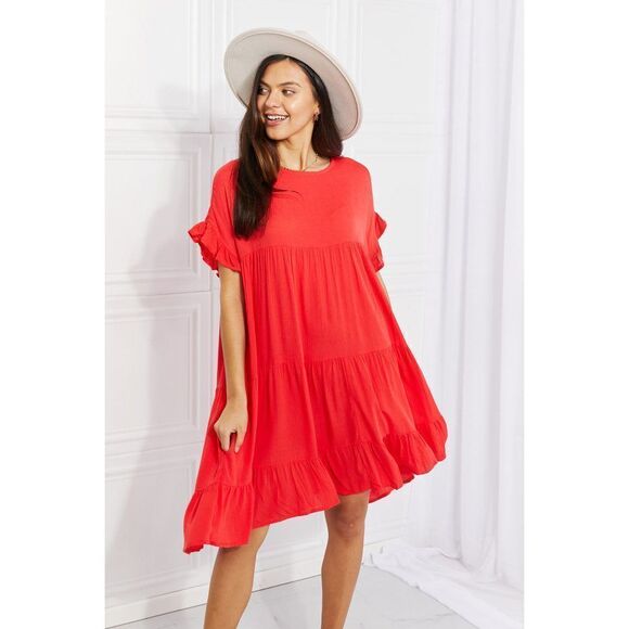 Culture Code Full Size Tulip Fields Tiered Midi Dress - Picture 8 of 13